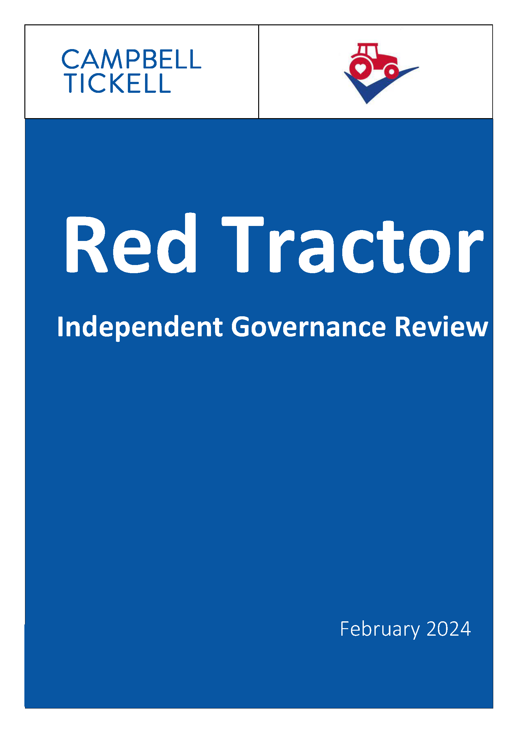 Red Tractor Independent Governance Review (PDF)