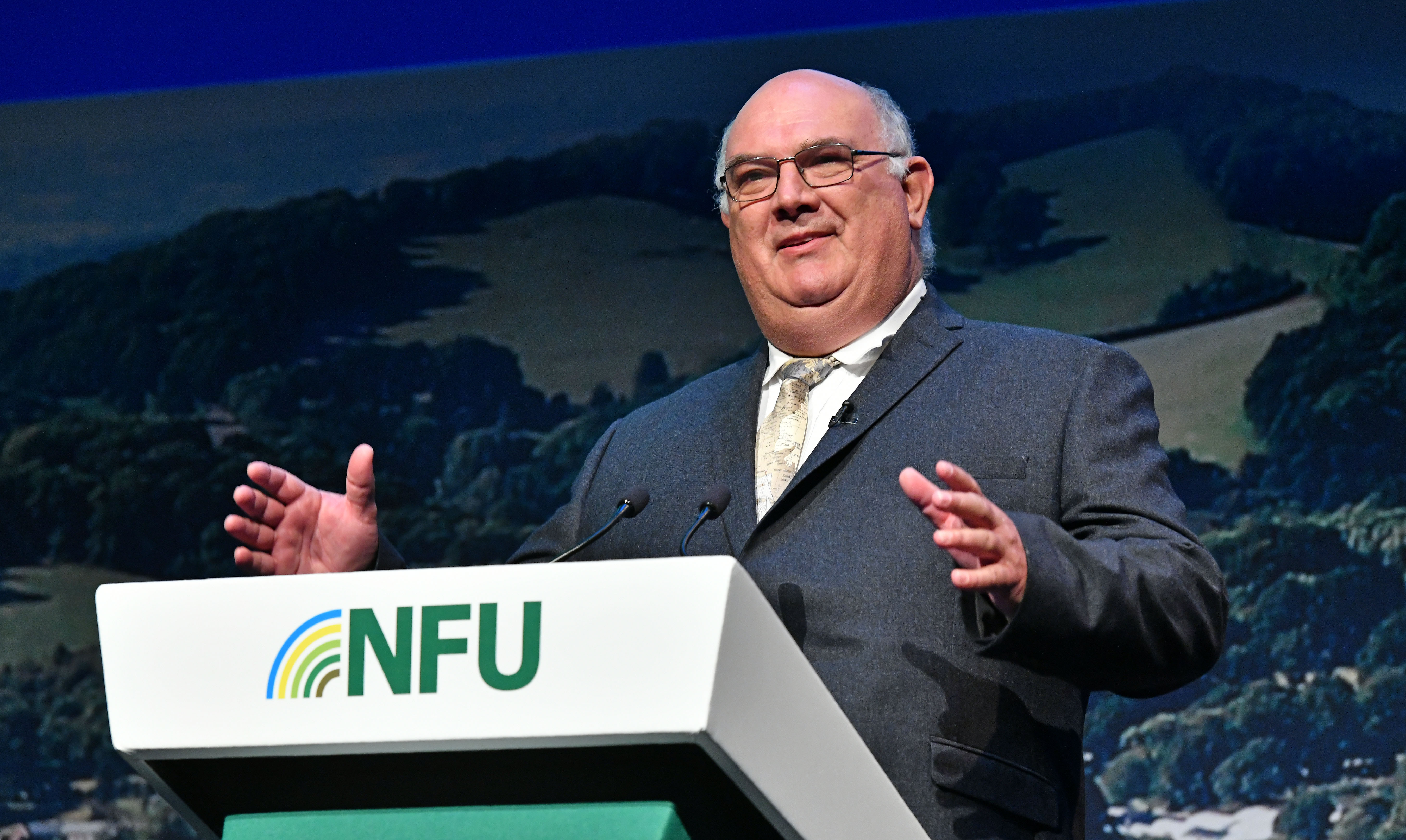 Dr Theo De Jager, President of the World Farmers' Organisation, speaking on day two of NFU Conference 2022