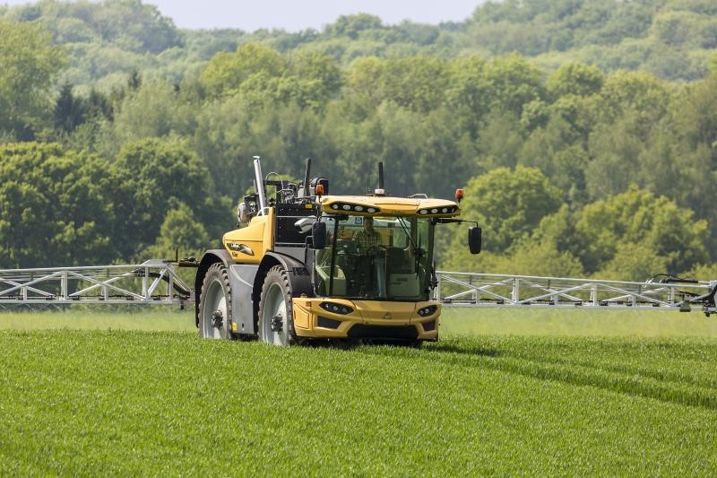 Self propelled Challenger sprayer in a large field