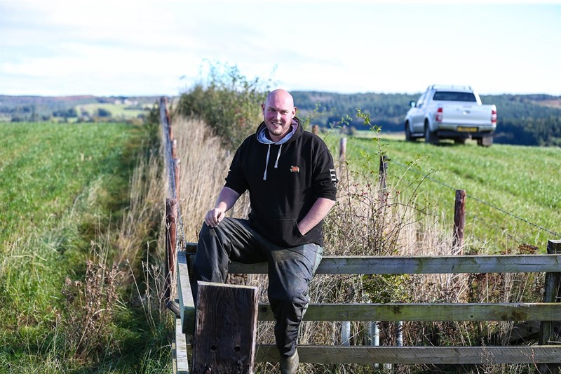 James Drummond on farm 2021 with new hedgerow 3_82389