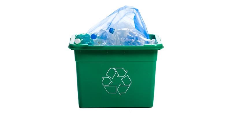 Plastic recycling box