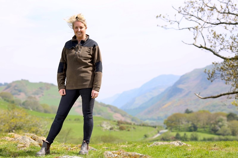 Jessica Williams on her farm in North Wales