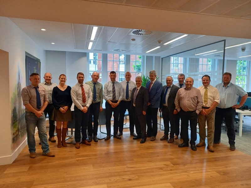 Livestock representatives from the NFU, NFU Cymru, NFU Scotland, Ulster Farmers’ Union and the Irish Farmers’ Association pictured at their meeting in London