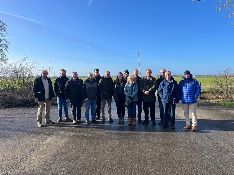 A delegation of UK farmers in the Netherlands