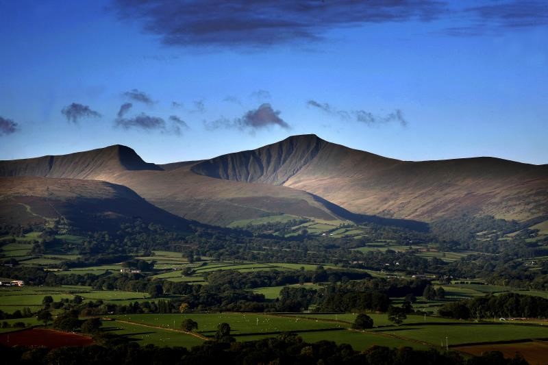 Landscape image of Welsh farmland