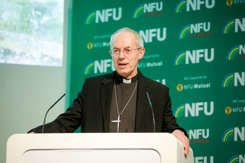 Justin Welby delivers NFU Henry Plumb lecture