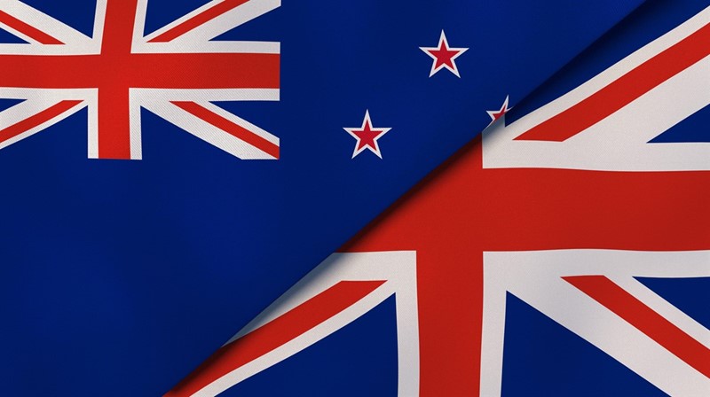 A picture of the Union Jack flag and the New Zealand national flag combined
