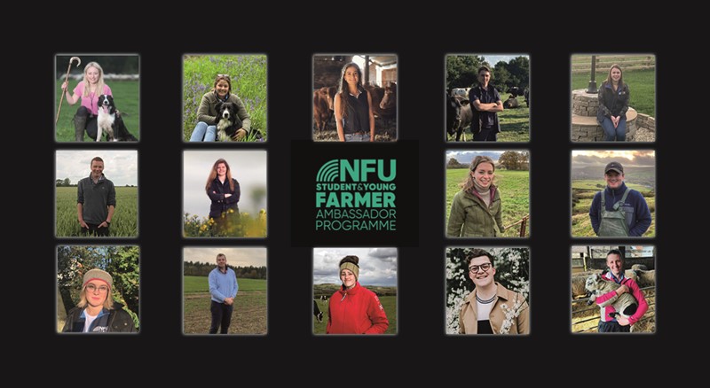NFU Student and Young Farmer Ambassadors 2022