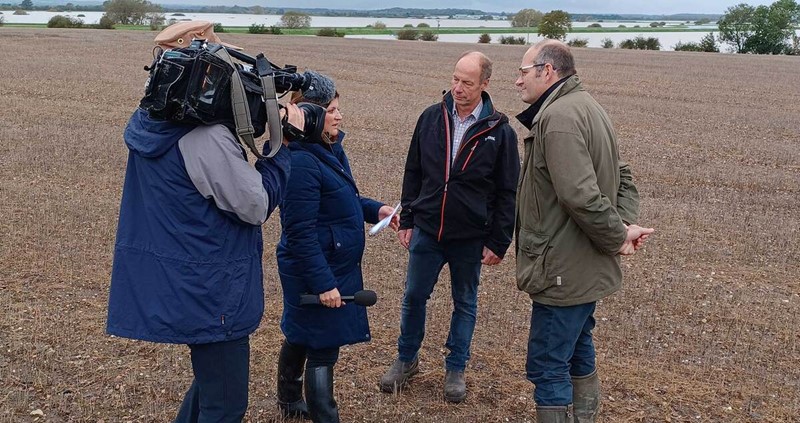 Tom Bradshaw on flooded farms in Lincolnshire