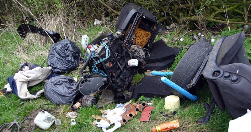 Fly tipping Long Whatton