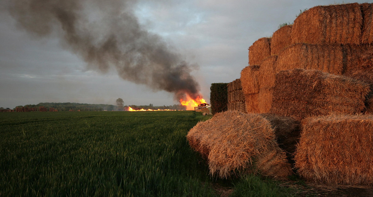 Farm fire