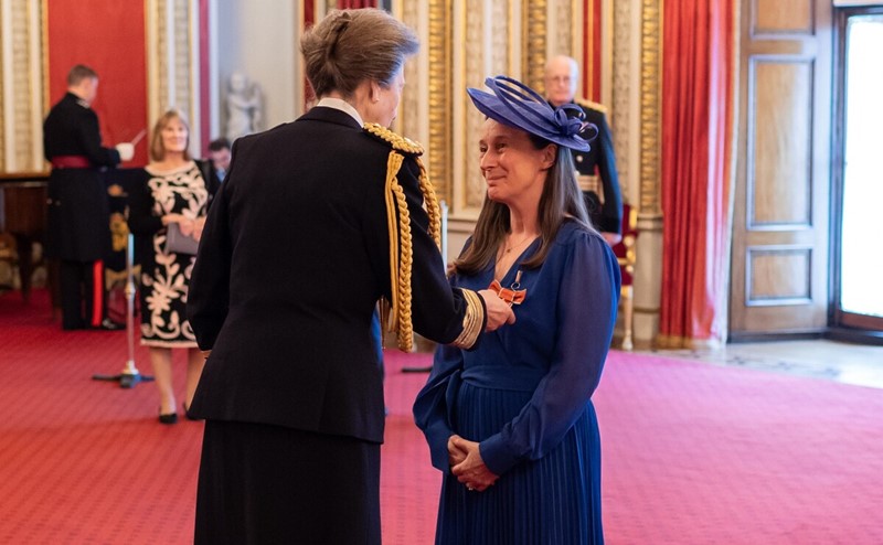 Regional director Zoe Leach with her OBE