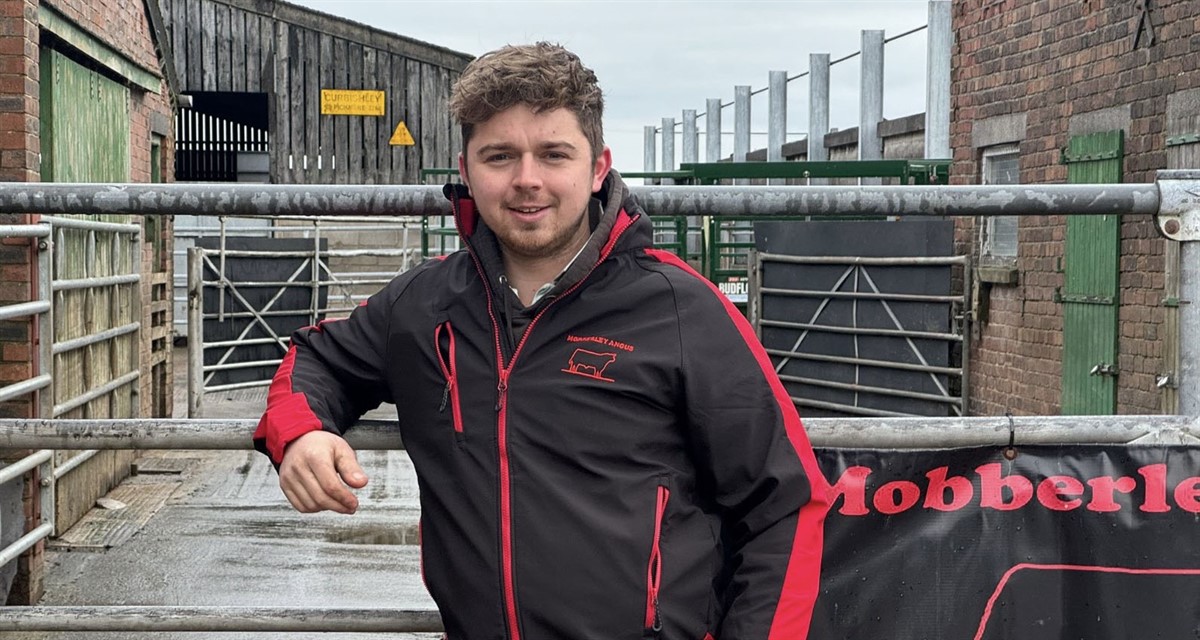 Jack Ancell leaning against a gate