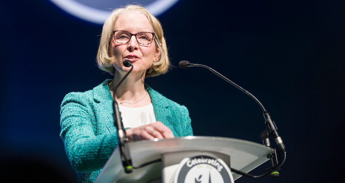 Defra Secretary Emma Reynolds spoke about working in partnership with the farming sector as part of her keynote speech.