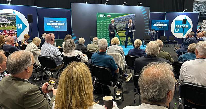 NFU pushes farming agenda at Reform Party Conference
