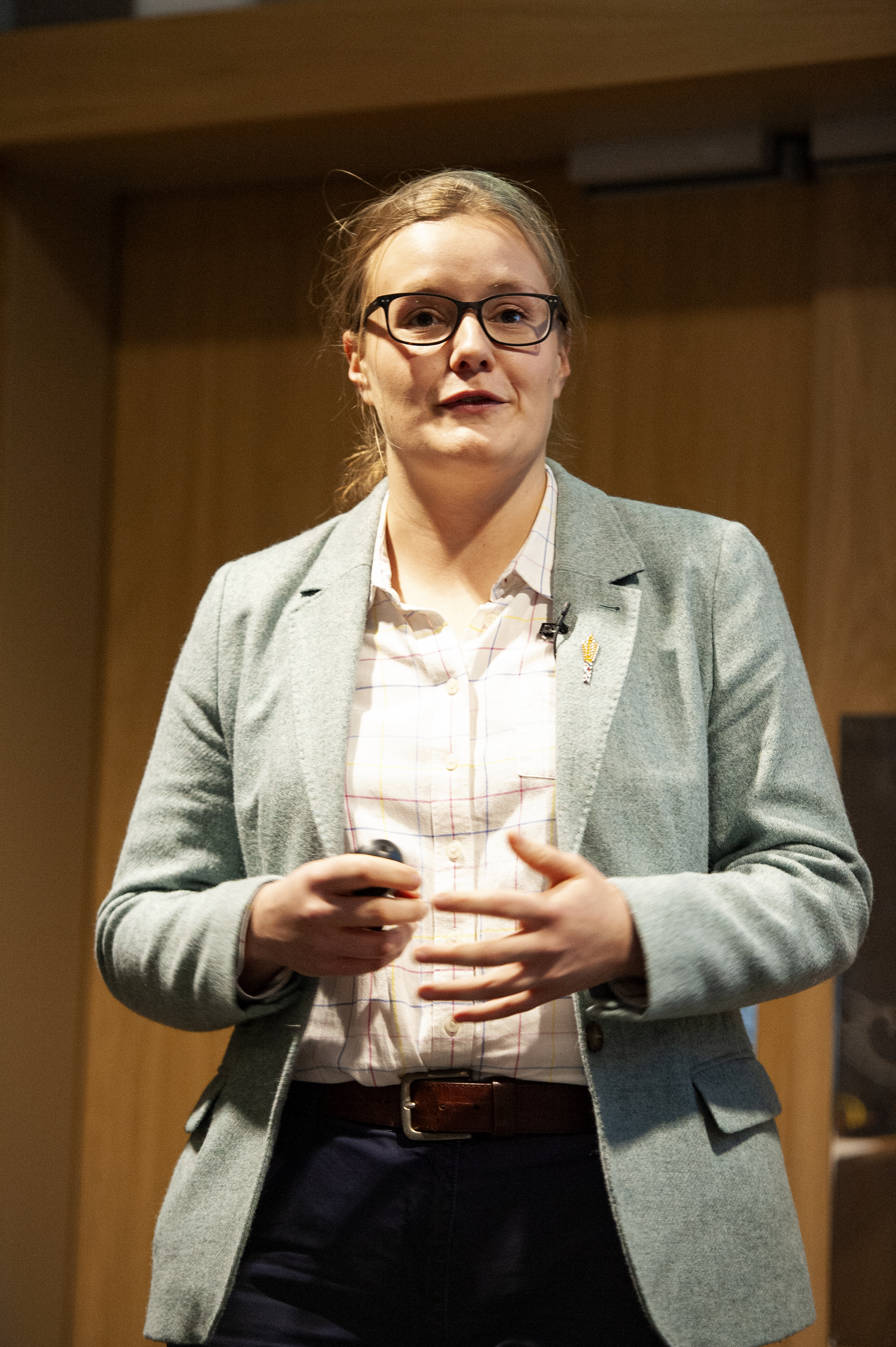 Georgina Barratt, Applied Crop Scientist, BBRO, speaking during the sugar breakout session at NFU conference 2022