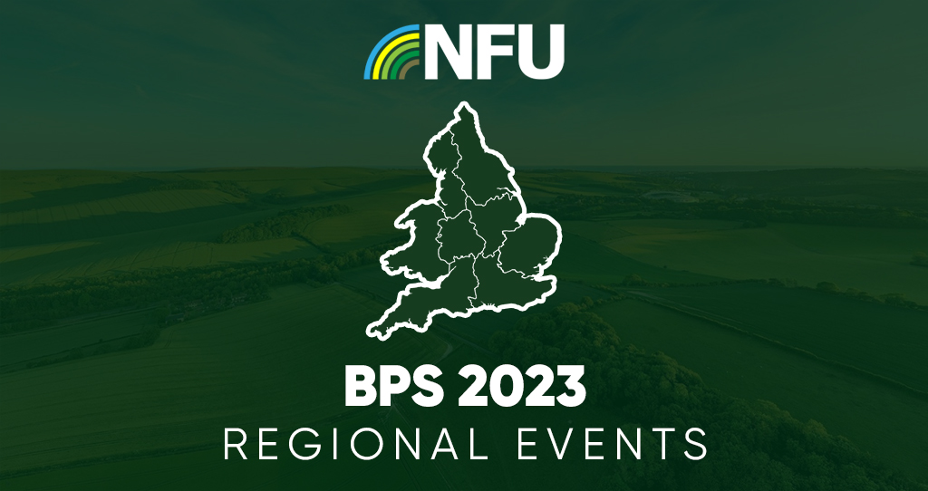 A graphic showing a map of the UK with the title "BPS 2023 regional events"