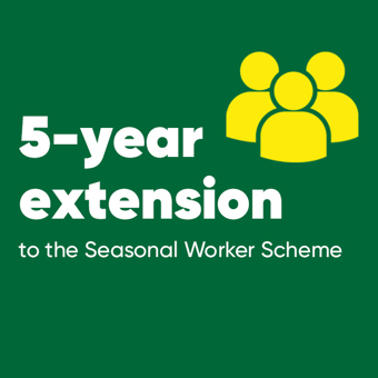 Five year extension to the Seasonal Worker Scheme