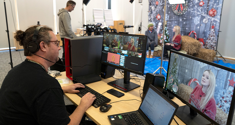 Josh Payne running the Festive Farming Quest