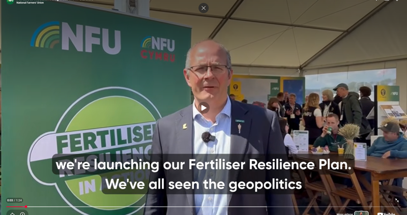 NFU outlines Fertiliser Resilience Plan