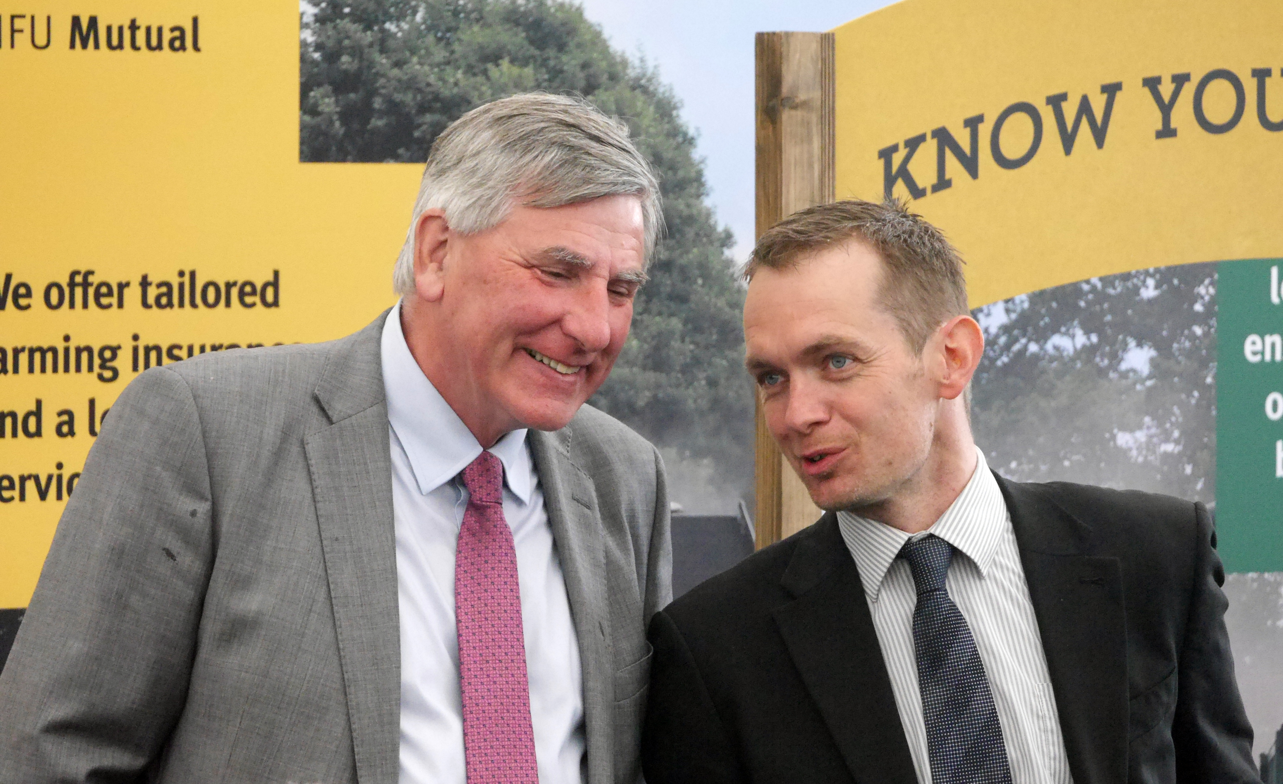 County adviser Patrick Aubrey-Fletcher and county chair Rob Halliday