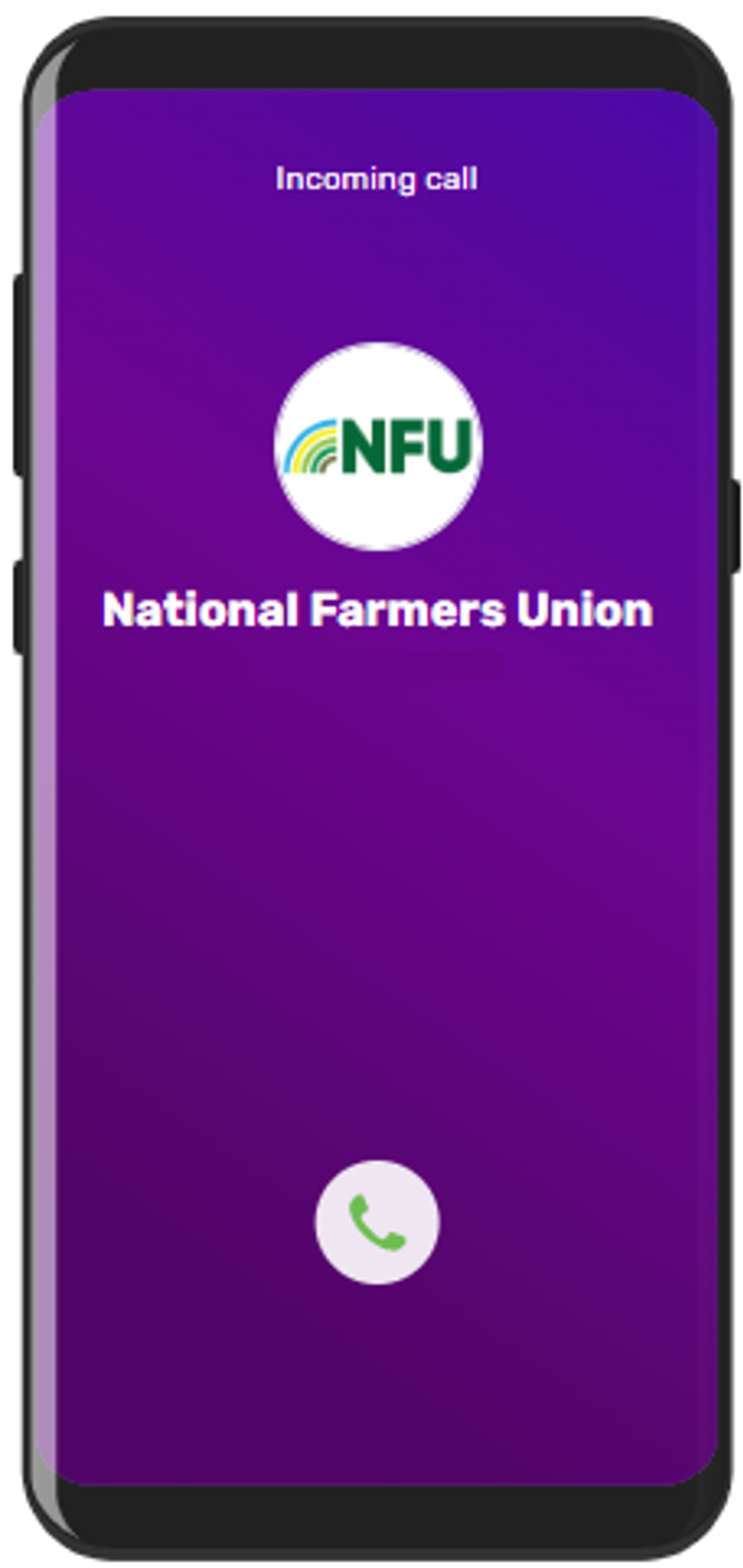 NFU caller ID on a mobile