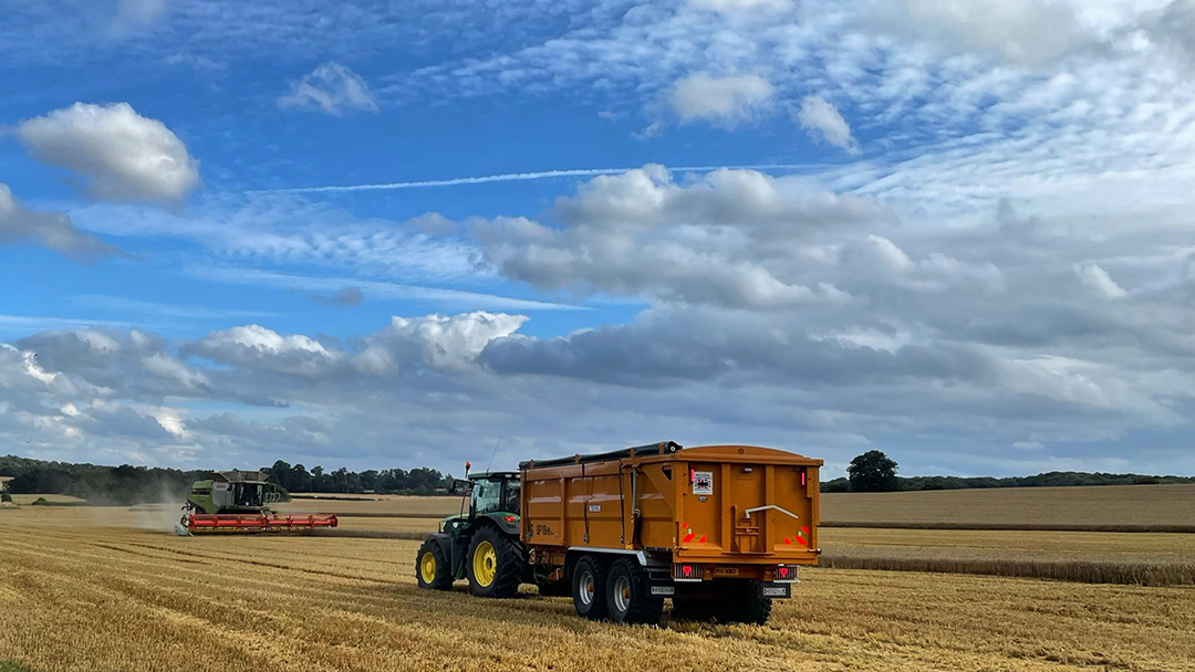 Credit: Toni Mitchell. “One of my favourite times of year! Harvest time and trying to negotiate the not always predictable British weather to optimise the crop. Long hours, hard work and teams working in symmetry.”