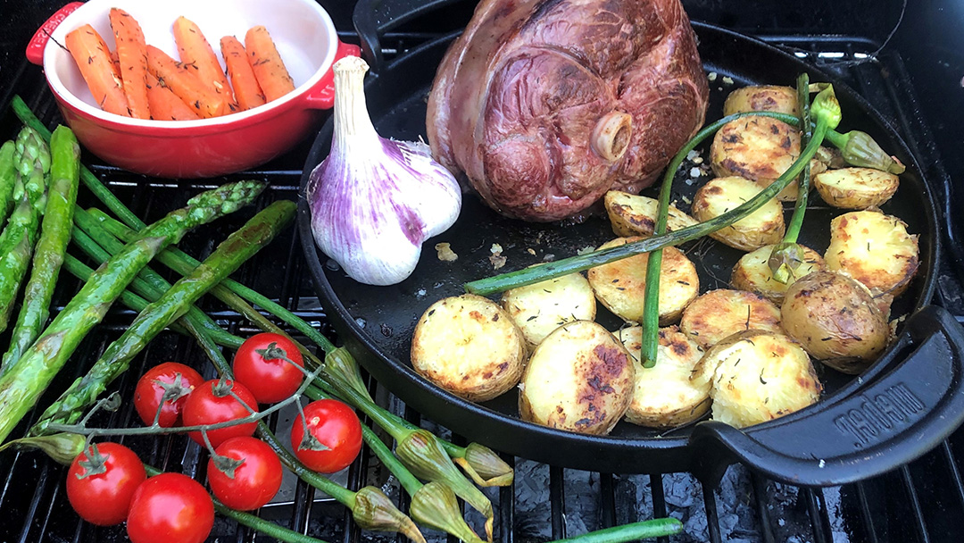 Credit: Sophie Bagley. “Truely the Best of British… everything on this BBQ is produced by British farmers, including the garlic!”