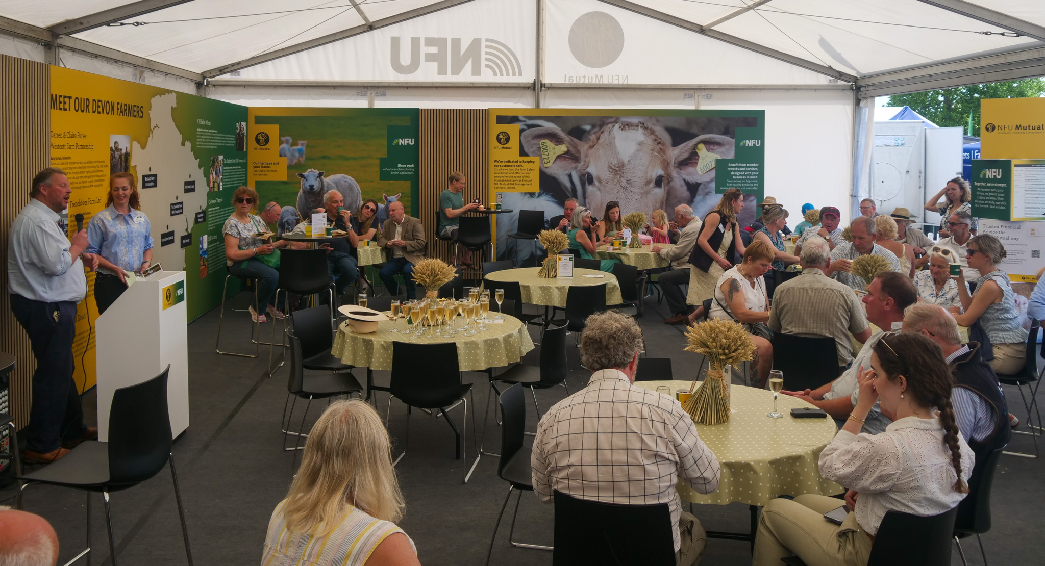 David and Clare speak at the Sheep Vision launch