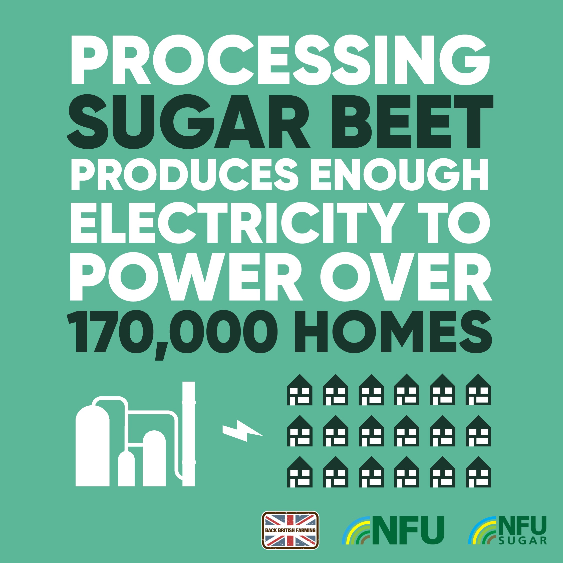 NFU Sugar infographic instagram 170,000 homes
