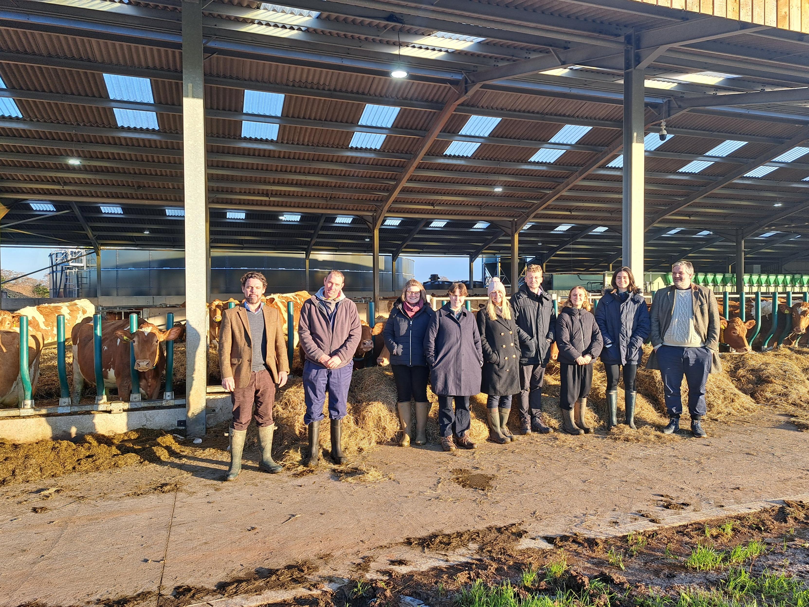 Agri-food attaches visit a farm