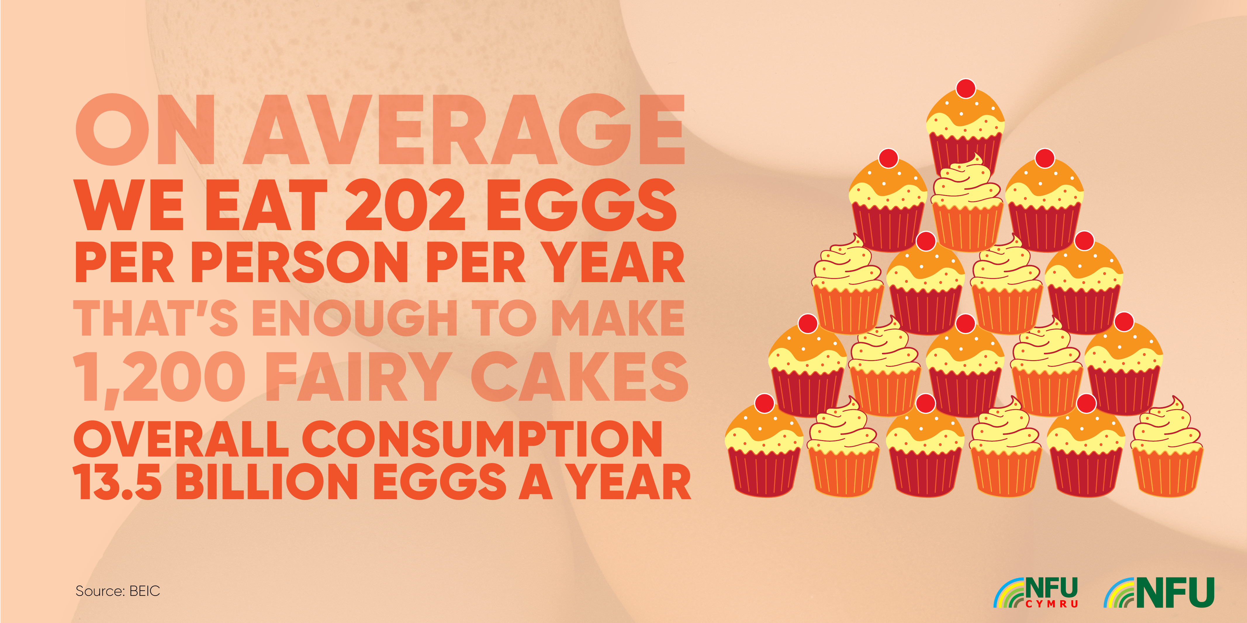 On average we eat 202 eggs