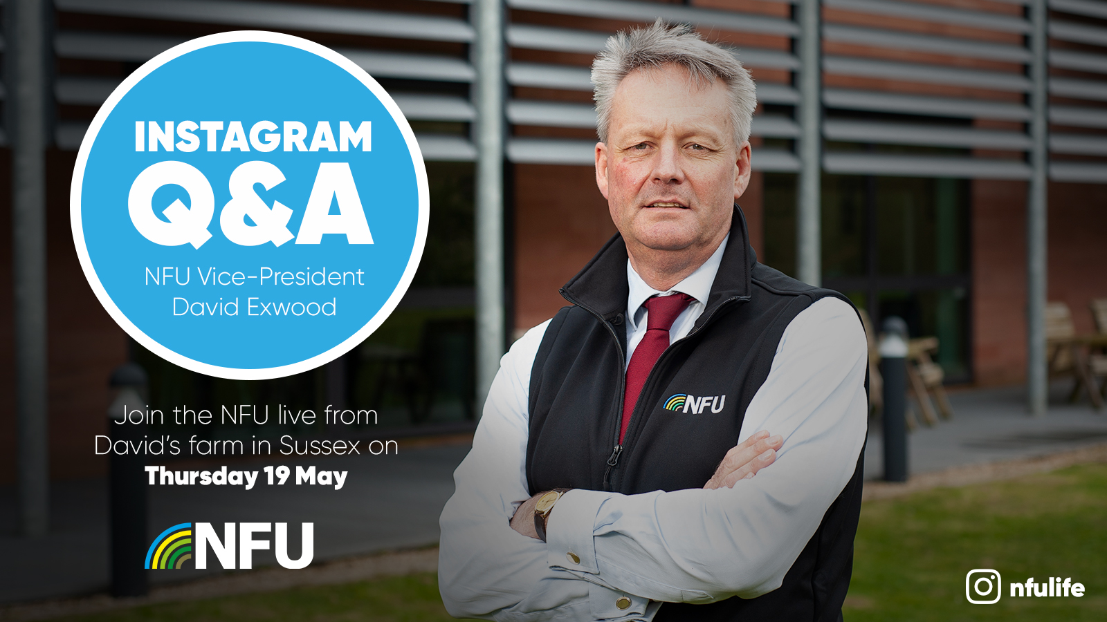 Instagram Q&A with David Exwood on 19 May