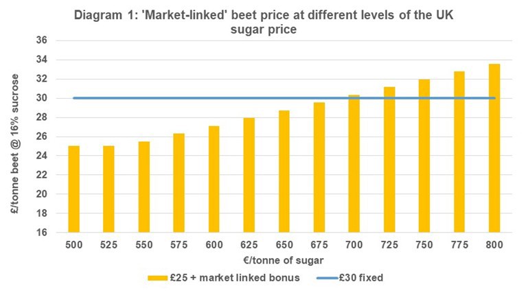 Diagram 1 market-linked beet price