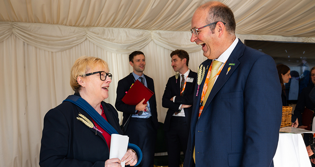 Tom Bradshaw and Dame Angela Eagle