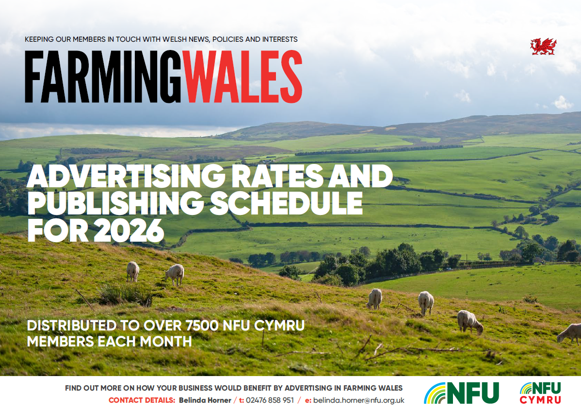 The publication which keeps our members in touch with Welsh news, policies and interests.
The magazine is published monthly offering members the opportunity to understand more of what NFU Cymru officials and staff are doing behind the scenes to ensure a premier agricultural service.