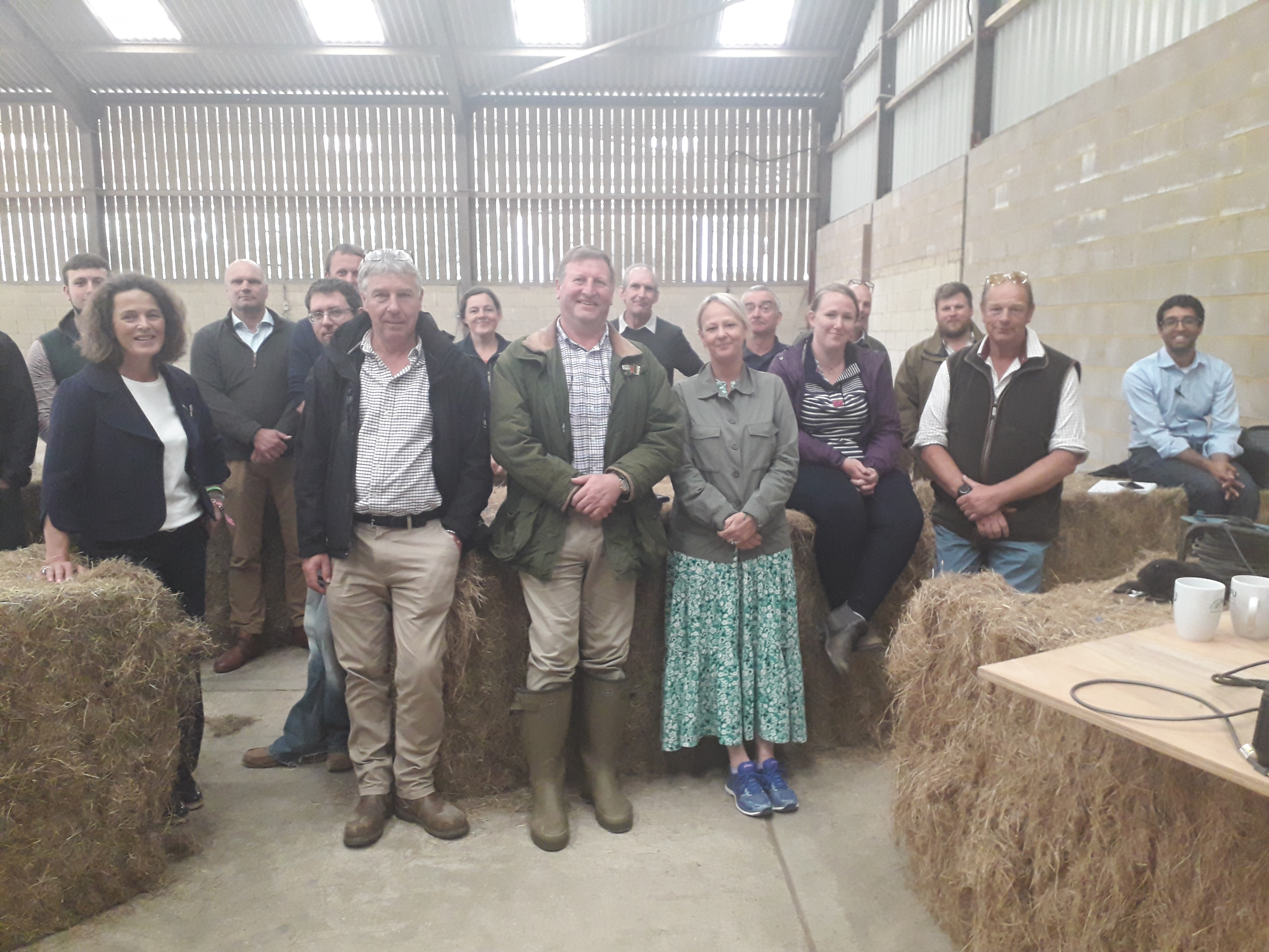 Tenant farmers meet Baroness Kate Rock - SE tenants' representaive John Marland is pictured centre.