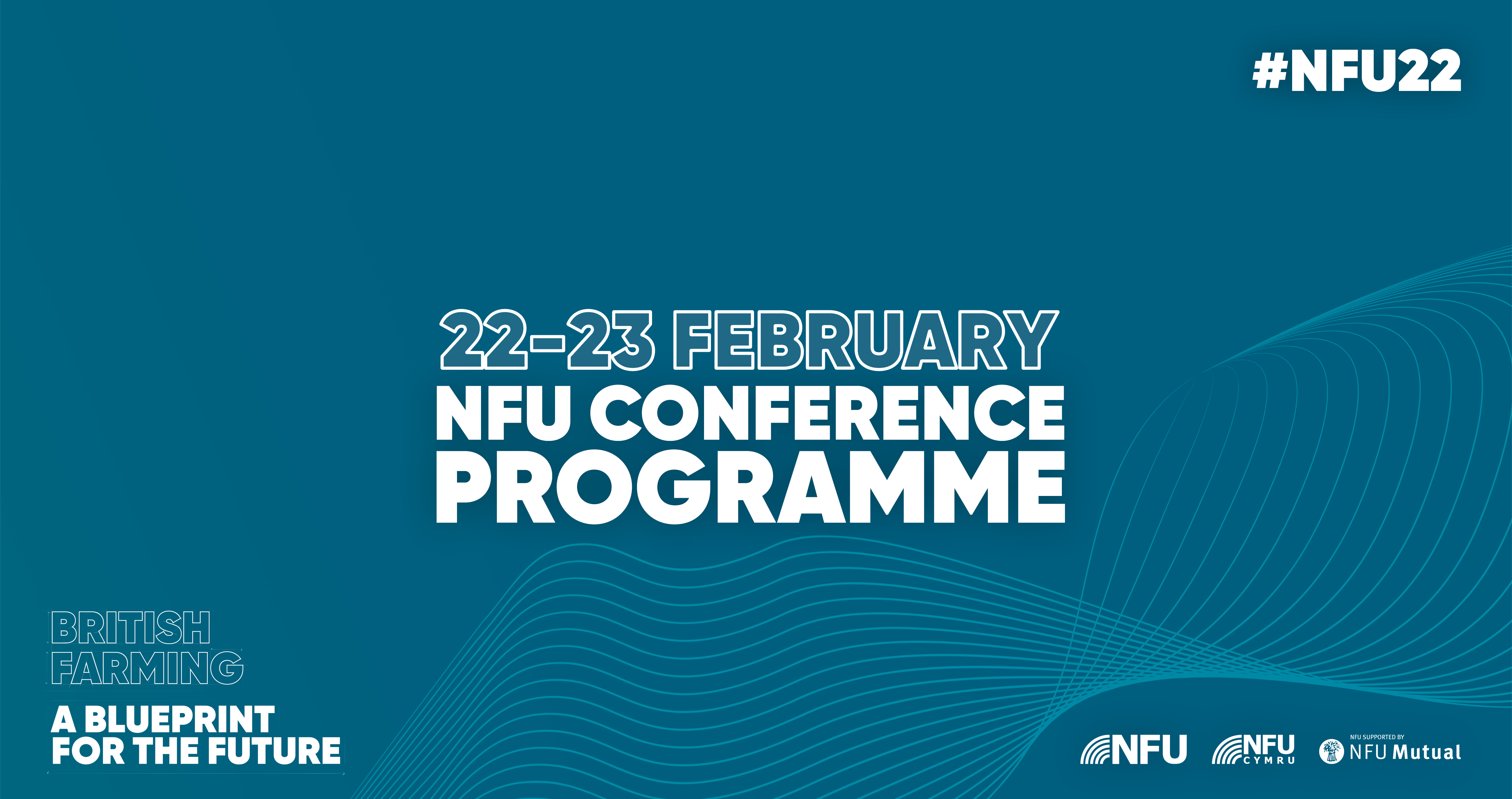 A promotional image for the NFU's 2022 annual conference
