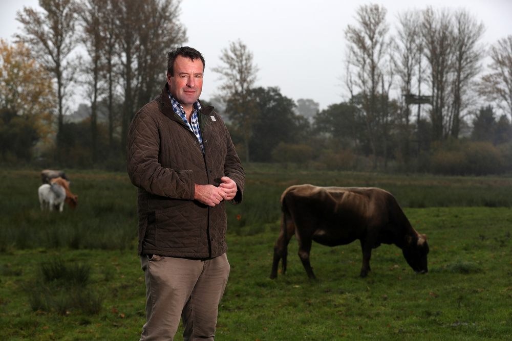 Vice President Stuart Roberts at a farm in Hertfordshire