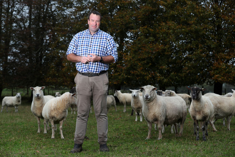 Vice President Stuart Roberts at a farm in Hertfordshire