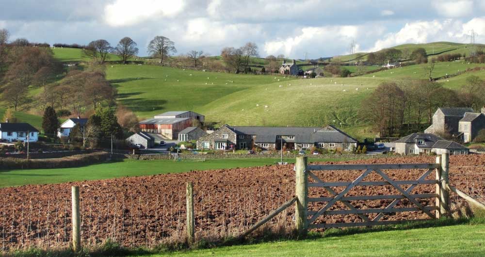 ploughed field, farm landscape