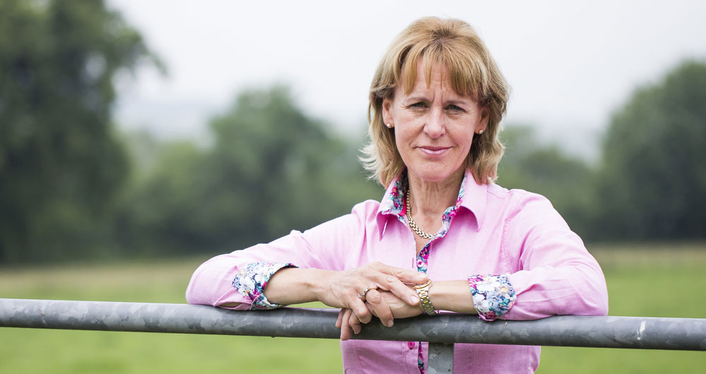 NFU President Minette Batters pictured on farm