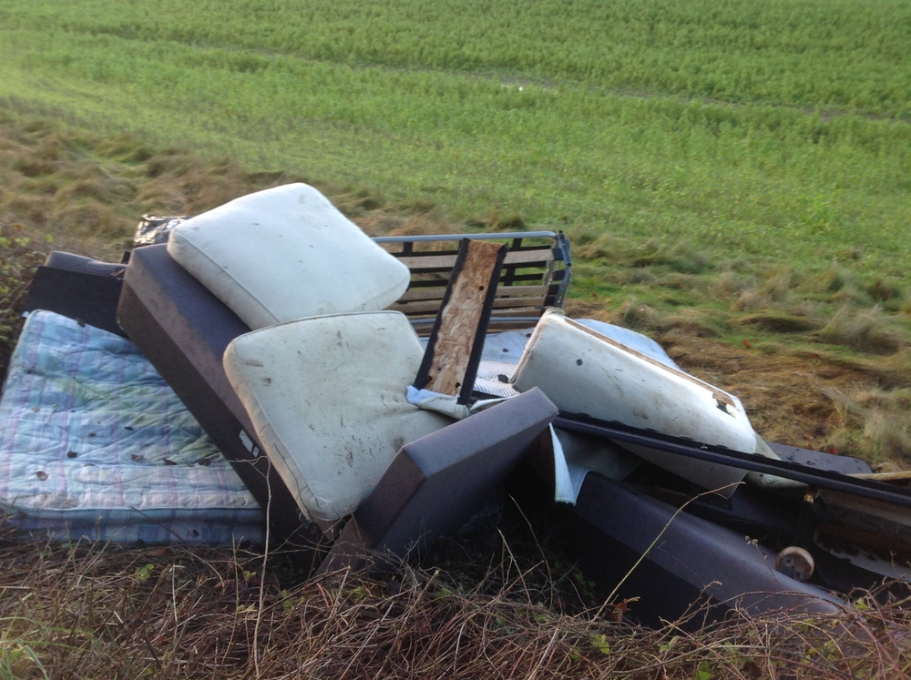 NFU member Paul Cherry speaking to Panorama about the fly-tipping on his farm in Hertfordshire