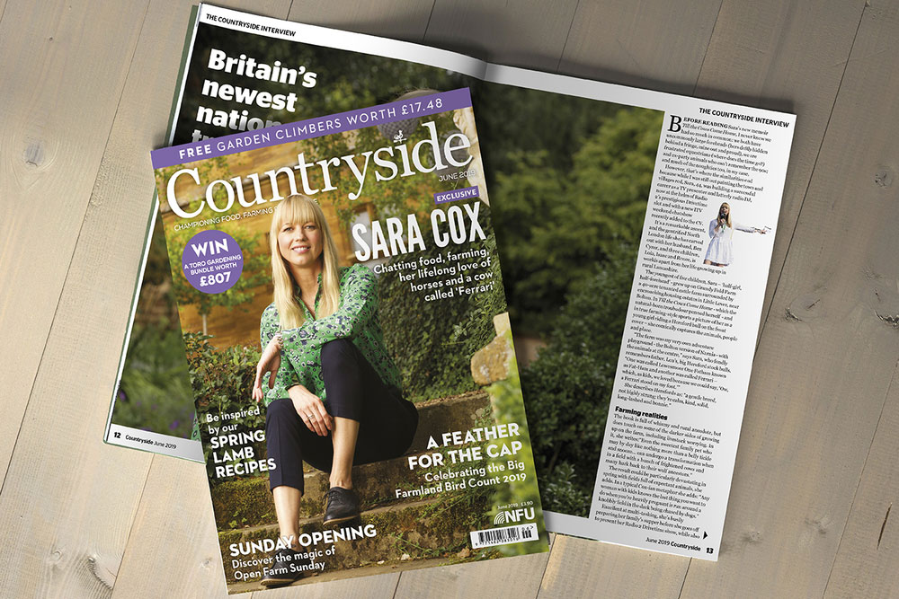 Sara Cox magazine spread