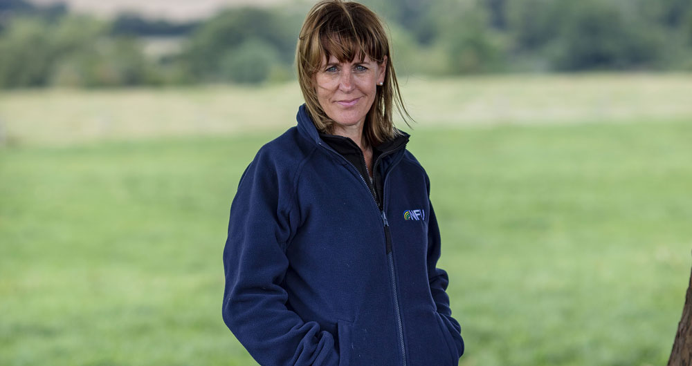 Minette Batters on her farm in Wiltshire in August 2019