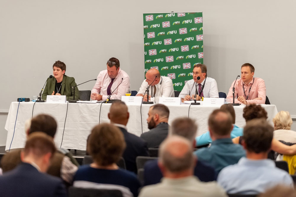 NFU Vice President Stuart Roberts pictured at the NFU's panel debate at the Labour Party Conference in Brighton, September 2019