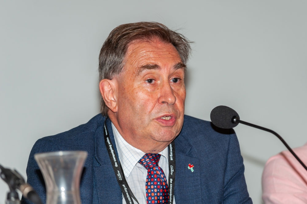 David Drew MP speaking at the NFU fringe event at the Labour party conference in Brighton, September 2019