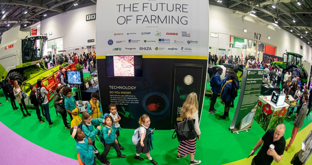 The Future of Farming exhibit at New Scientist Live, Excel, 10 October 2019