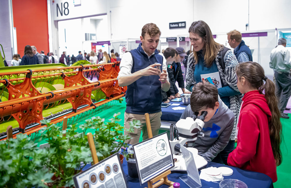 The Future of Farming exhibit at New Scientist Live, Excel, 10 October 2019