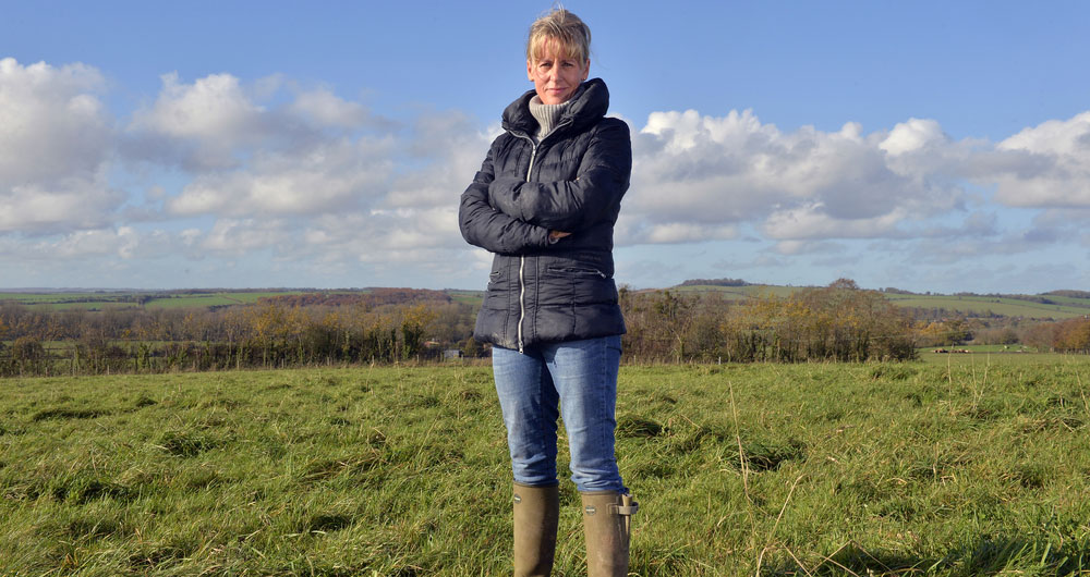 NFU President Minette Batters pictured on farm